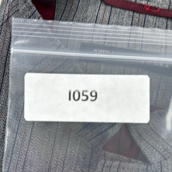 John Varvatos Gray Striped Suit Vest - Picture 12 of 12